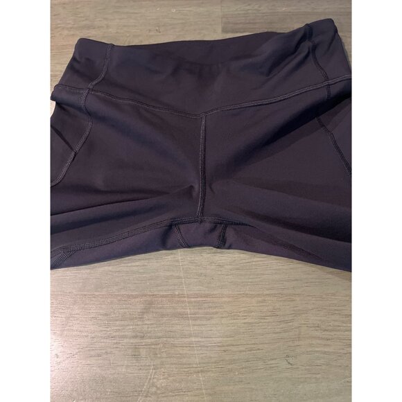 Lululemon Black High-Rise Cropped Yoga Pants With Zip Pocket Size 6 Lightweight - Picture 2 of 7